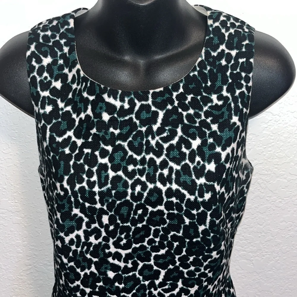 J. Crew animal print sleeveless sheath dress size 0
